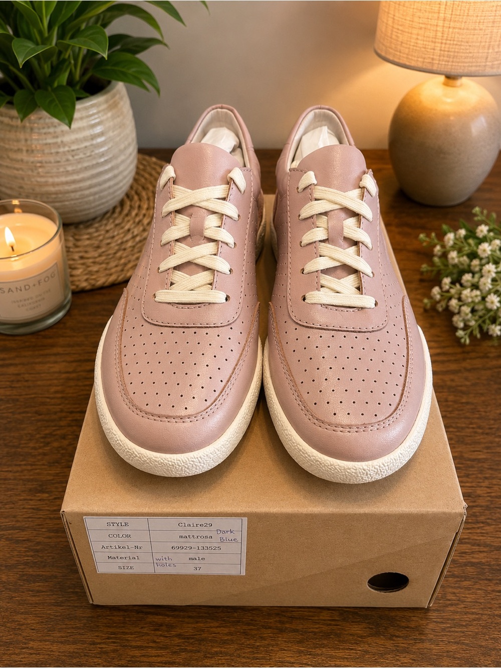 Josef Seibel Claire 29 Sneakers • Mattrosa Dusty Pink • EU 37 / US Women’s 6.5–7